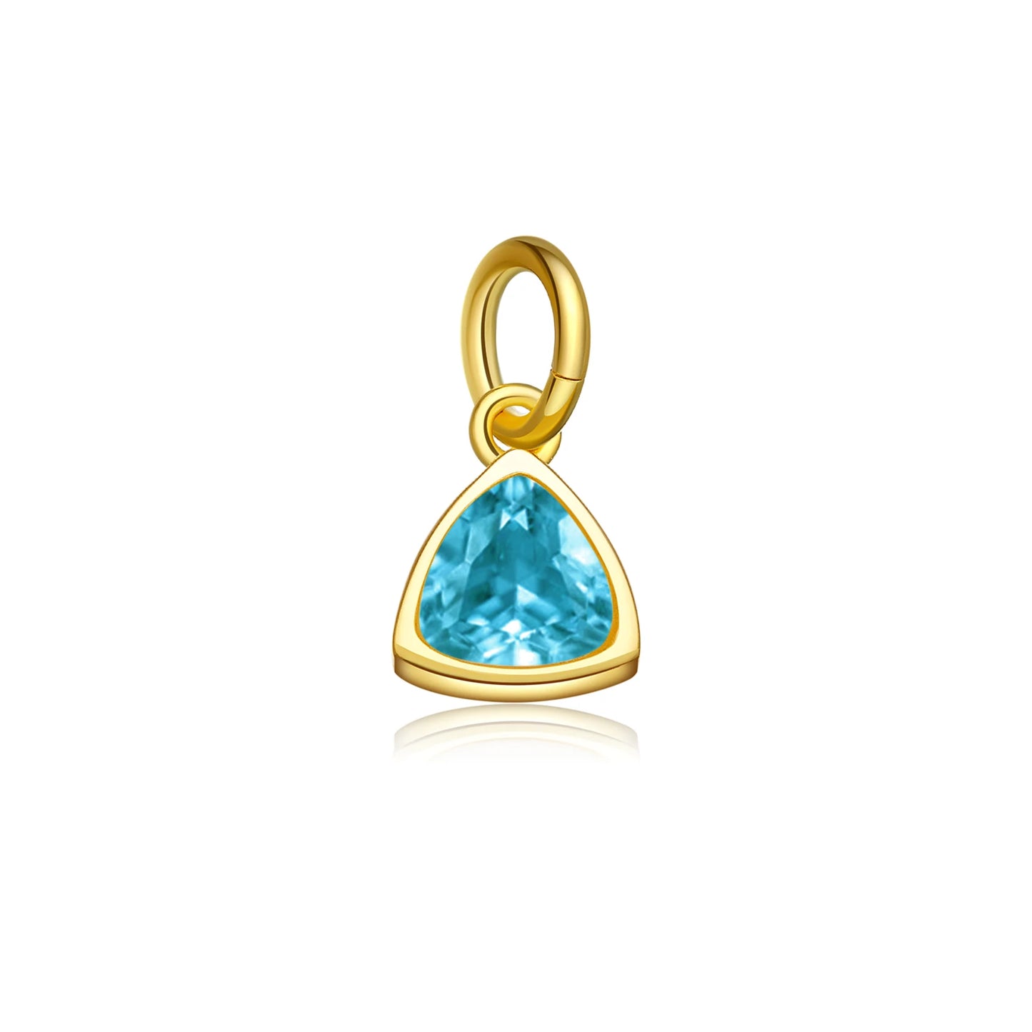 18K Gold Plated Sterling Silver Birth Gems