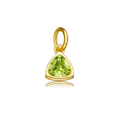 18K Gold Plated Sterling Silver Birth Gems