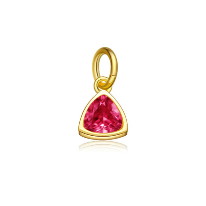 18K Gold Plated Sterling Silver Birth Gems