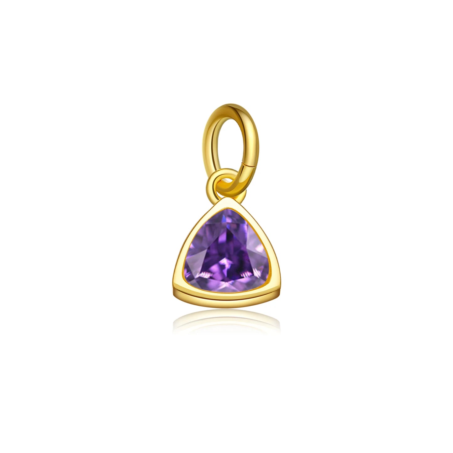 18K Gold Plated Sterling Silver Birth Gems