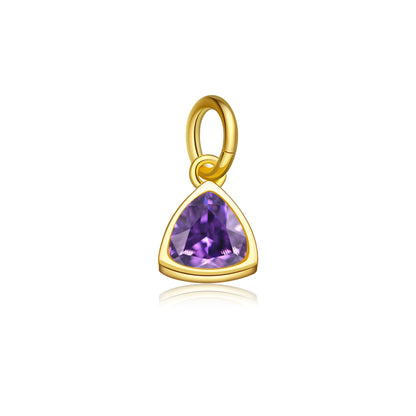 18K Gold Plated Sterling Silver Birth Gems