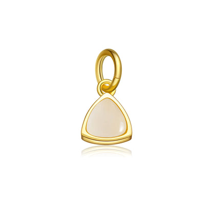 18K Gold Plated Sterling Silver Birth Gems