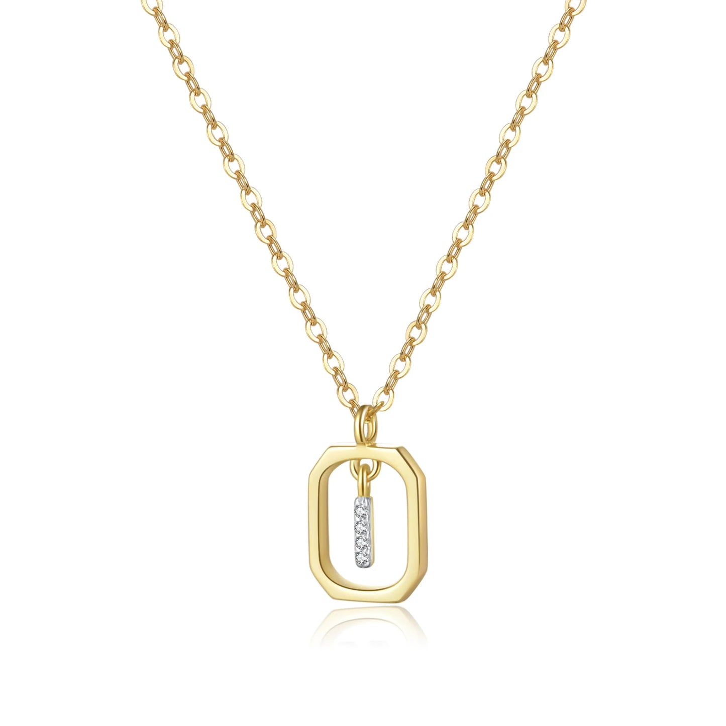 18K Gold Plated Sterling Silver Initial Luxury Choker